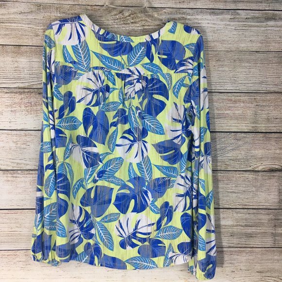 Pappagallo Floral Popover Blouse - Picture 6 of 6